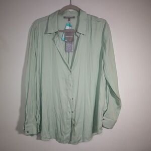 Daniel Rainn Mint Green Blouse  L